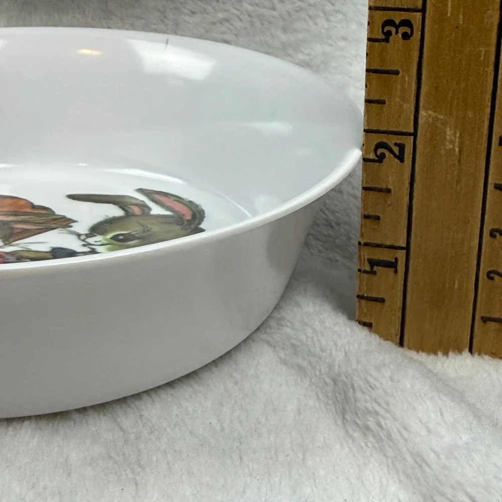 Vintage Peter Rabbit SiLite Inc Melamine Bunny  Kids Plate Bowl Mug Set Cottage